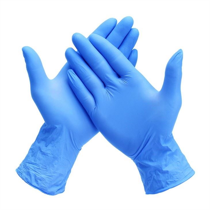 Medical Nitrile Examination Blue Gloves Chinese Supplier CE FDA Certificate Approved