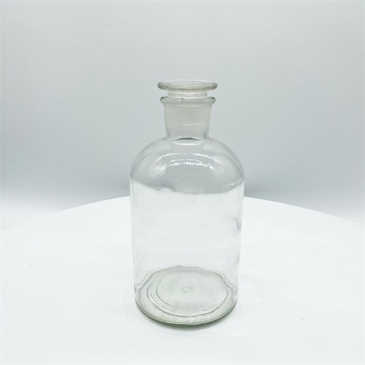实验室透明琥珀窄口125ml 250ml 500ml 1000ml玻璃试剂瓶带塞子