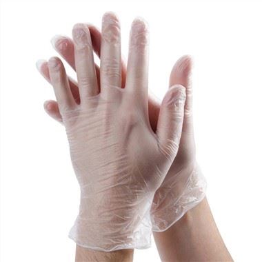 一次性透明无粉PVC检查手套