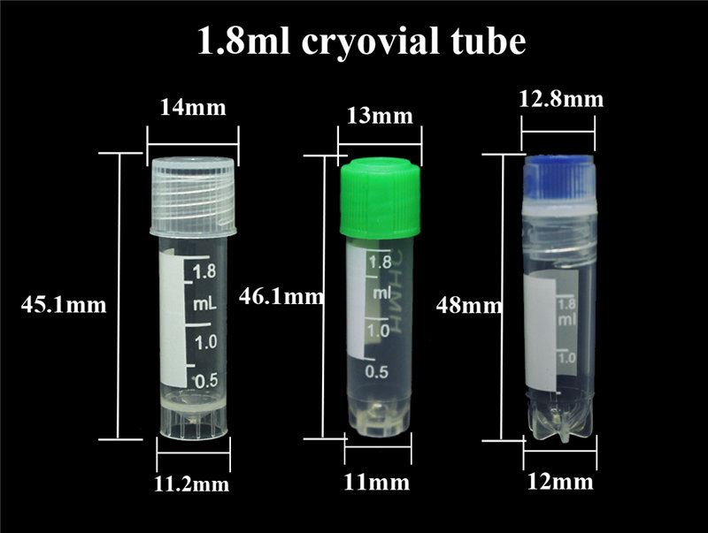 1.8毫升Cryovials管