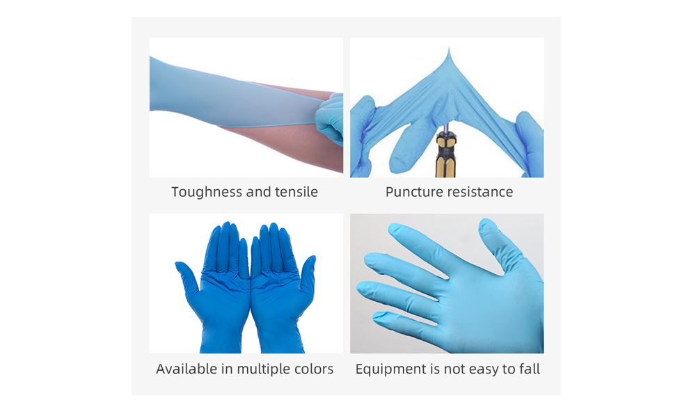 Nitrile PVC Blended Gloves