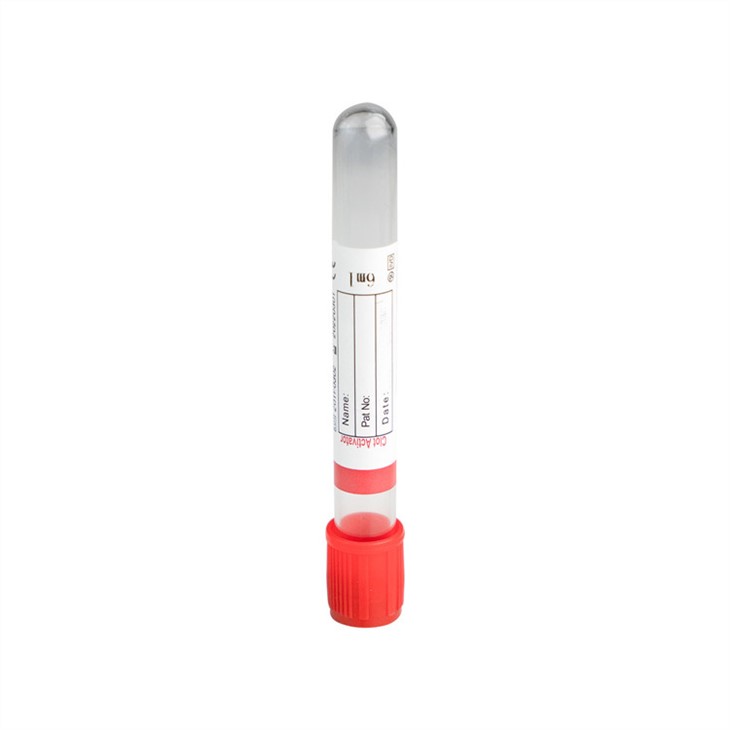 一次性使用塑料玻璃红凝块活化剂采血管8毫升EDTA管