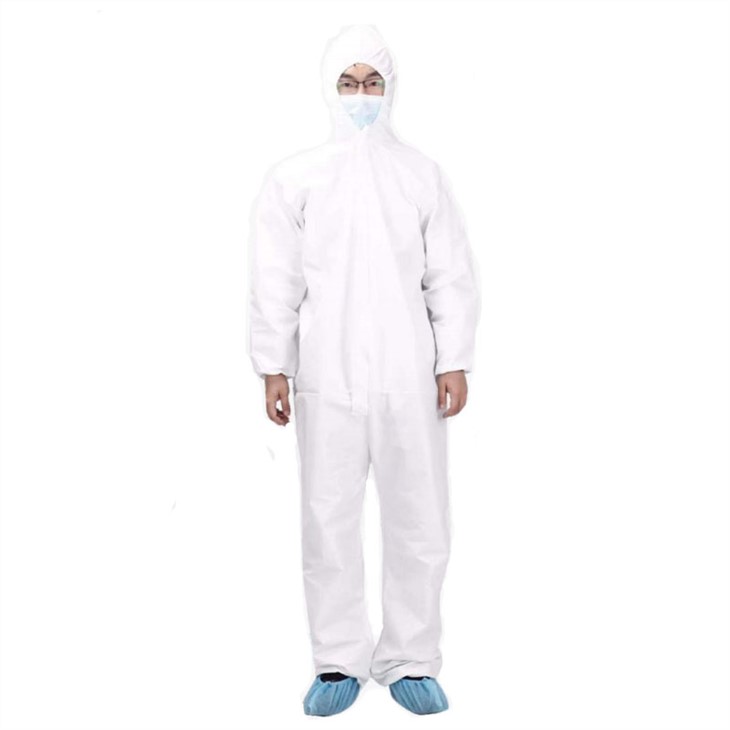 Protective Suit Coverall Full Body Anti Virus En14126 Suit Type 4 5 6 Nonwoven Personal Protective Equipment Suit Disposable Coverall