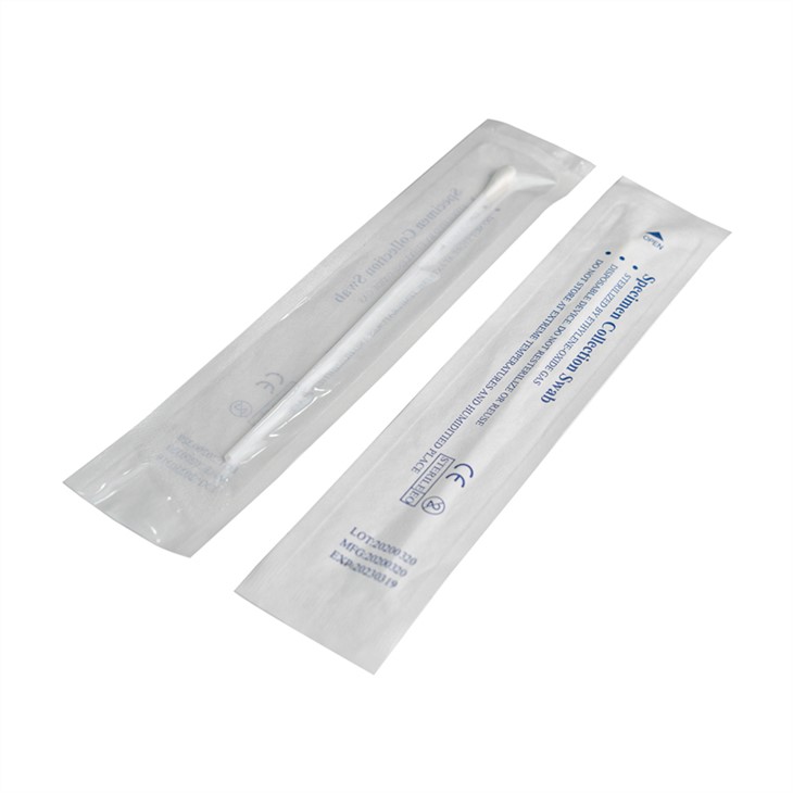 Lab Use Disposable Medical Sterile Specimen Collection Rayon Swab