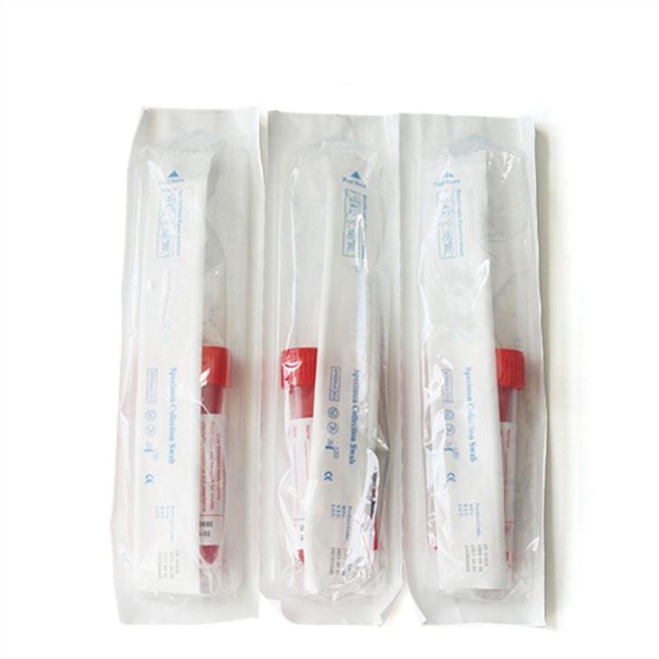 医用一次性灭活10ml Vtm试管口腔拭子与个人包装