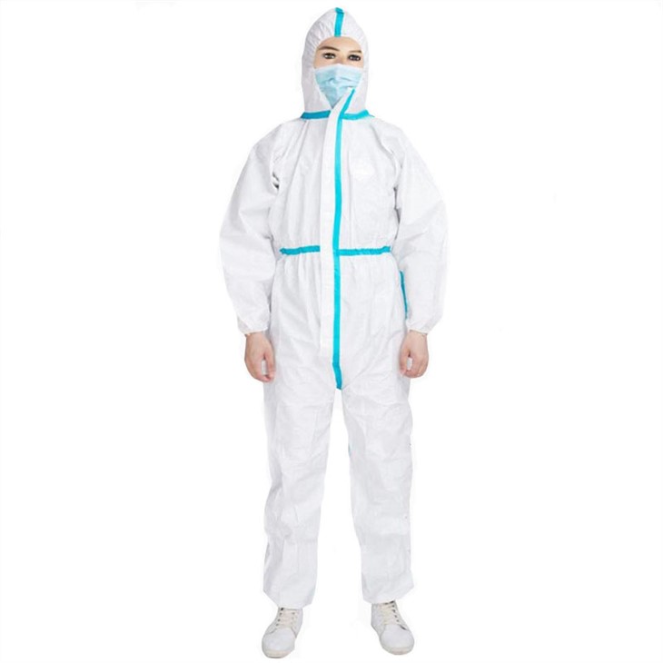 CE En14126 Certificated Sterile Medical Non Woven Microporous Film Personal Protective Disposable Coverall/ Protective Clothing