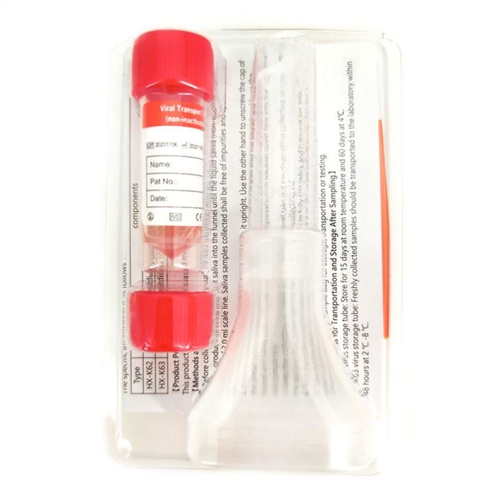 用于基因DNA测试或Rna医学诊断的分裂唾液收集试剂盒