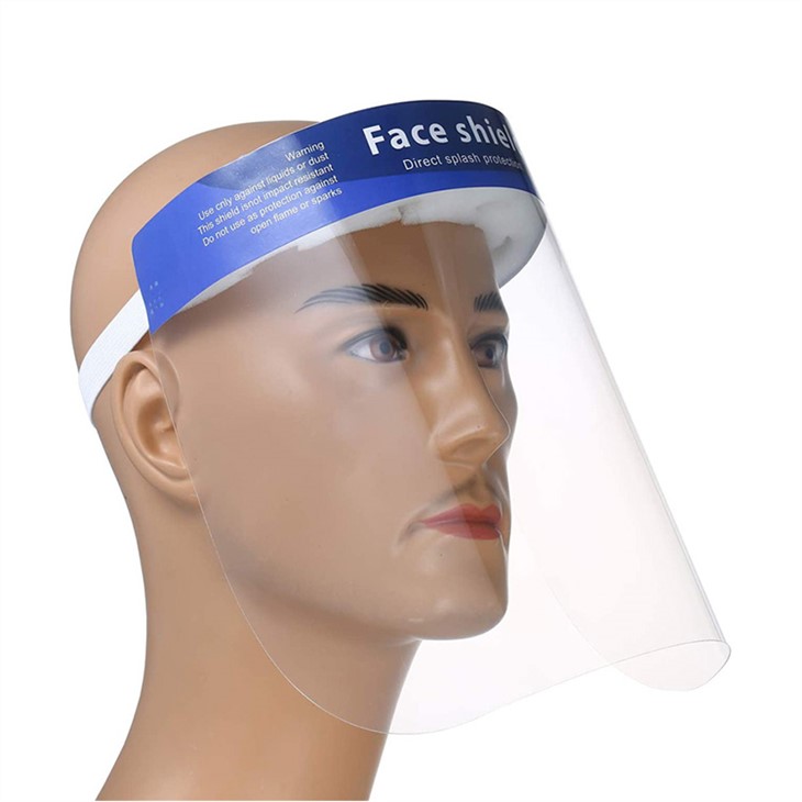 可重复使用塑料全面透明安全面罩面罩+面罩防护面罩与眼睛头部保护