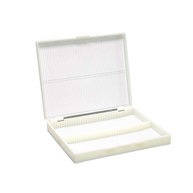 CE Approved ABS Slide Storage Box 100-Place Cork Lining