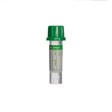 Medical Disposable Plastic Green Heparin Lithium Non Vacuum Blood Collection Vial 0.5ml Micro Heparin Tube